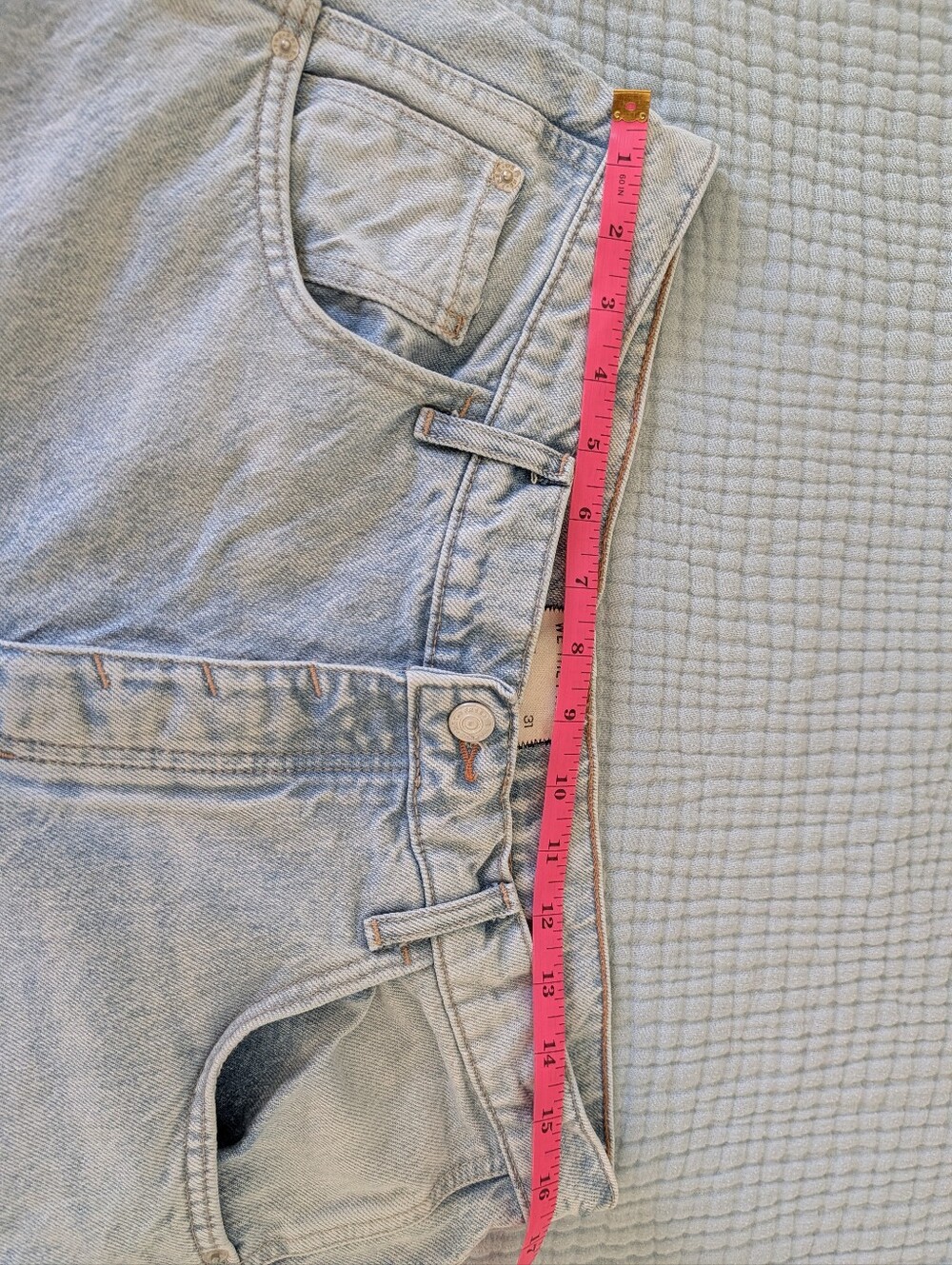 Free People Light Wash Wide Leg Barrel Jeans - Picture 3 of 6
